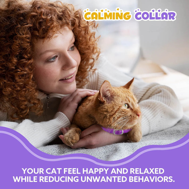 Calming Collar for Cats with Pheromones,Cat Anxiety and Calming,Up to 18.9Inch,Water Resistant,8 Pack 240 Days Supply