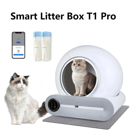 65L Automatic Self-Cleaning Cat Litter Pan
