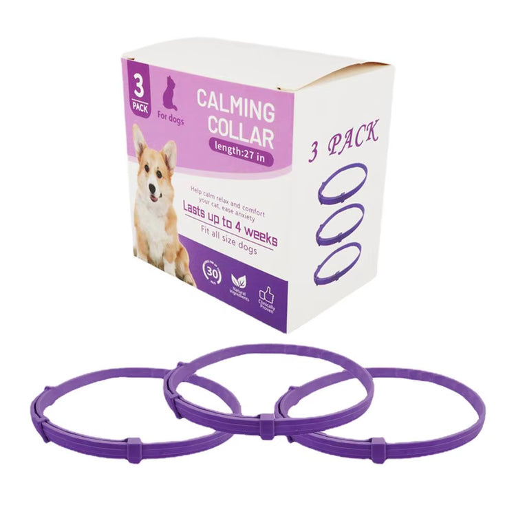 Calming Collar for Cats Pet Calming Pheromone Collar for Cats Dogs Calming Collar for Anxiety Effective Relieve Anxiety Stress