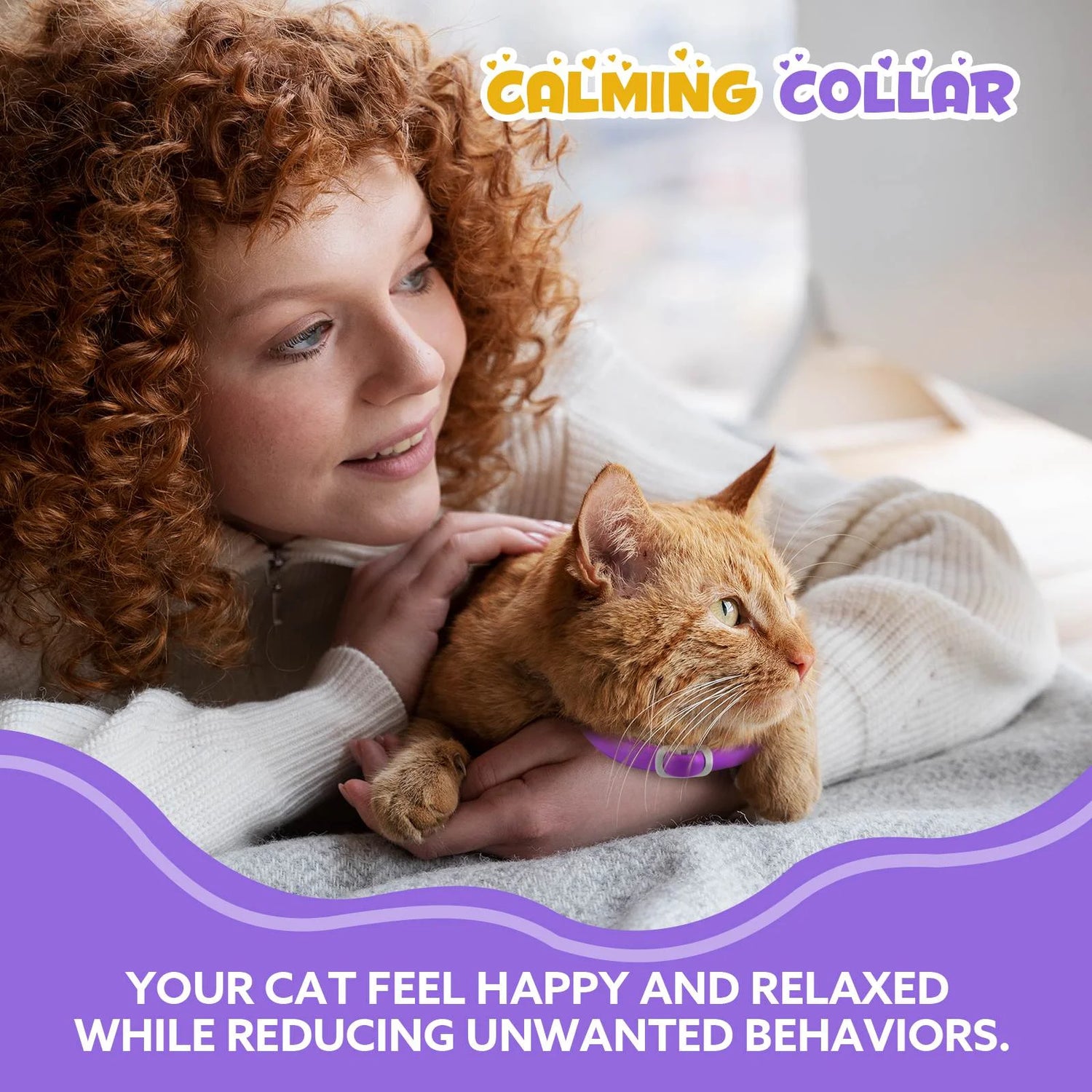 Calming Collar for Cats with Pheromones,Cat Anxiety and Calming,Up to 18.9Inch,Water Resistant,8 Pack 240 Days Supply