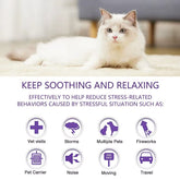 Calming Collar for Cats Pet Calming Pheromone Collar for Cats Dogs Calming Collar for Anxiety Effective Relieve Anxiety Stress