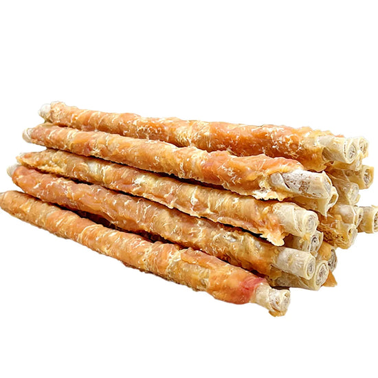 Super Chicken-Wrapped Cowhide Stick