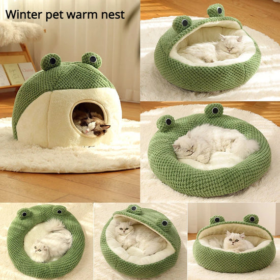 Frog-Shaped Semi-Enclosed Puppy House
