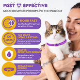 Calming Collar for Cats with Pheromones,Cat Anxiety and Calming,Up to 18.9Inch,Water Resistant,8 Pack 240 Days Supply
