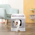 Large Collapsible Cat Litter Box with Leak-Proof Design and Included Sand Shovel for Effortless Cleaning